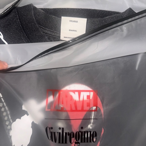 CIVIL REGIME X DARC SPORT X MARVEL DEADPOOL “METAL CORE” SHIRT - Picture 10 of 11